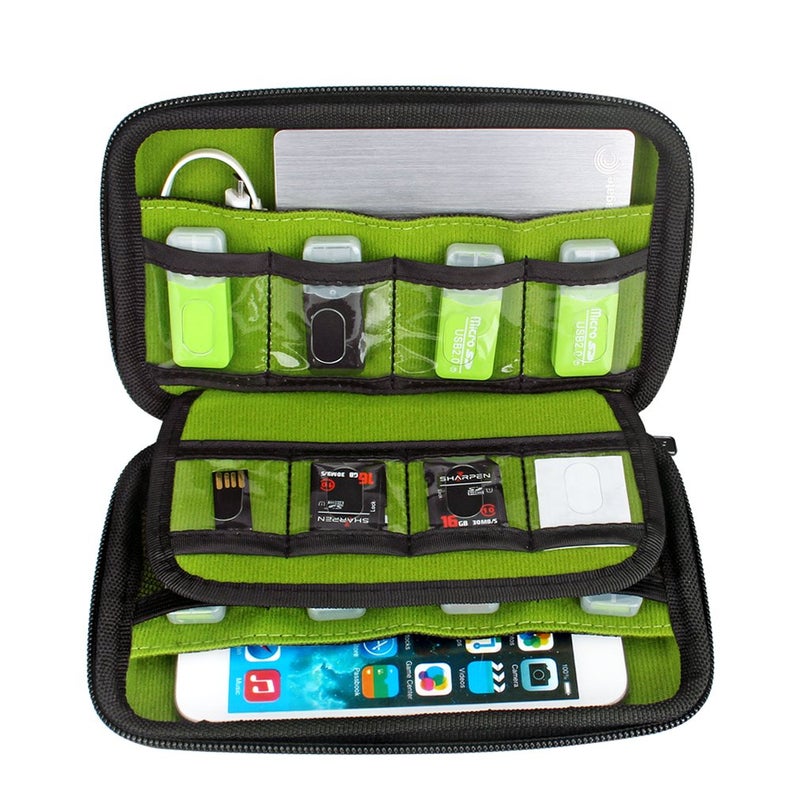 Aprince Digital Gadget Case Waterproof Memory Card Case, Designed for External Hard Drive,USB Flash Drives,Power Banks - Best for Traveling - Image 3